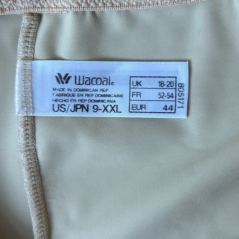 WACOAL Nude High Waist Mid-Thigh Shapewear Shorts Slimming Control Size XXL